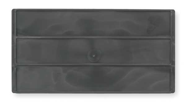 Plastic Divider, Black, 10 1/8 in L, 11 in W, 6 1/2 in H, 6 PK, Akro-Mils, Mfr#: 403582RV56