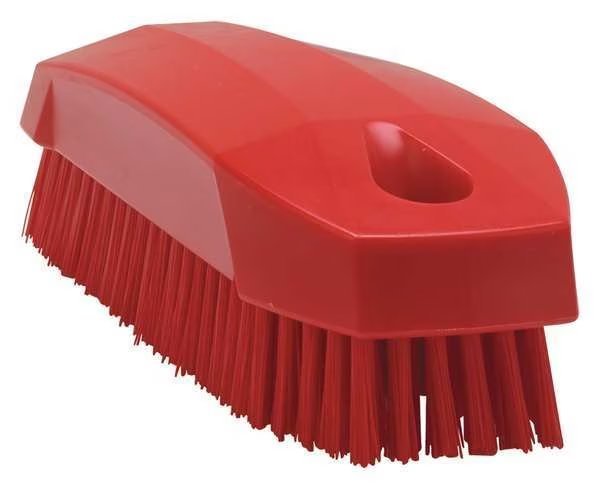 4-57/64"L Polyester Block Hand and Nail Brush, Vikan, Mfr#: 64404