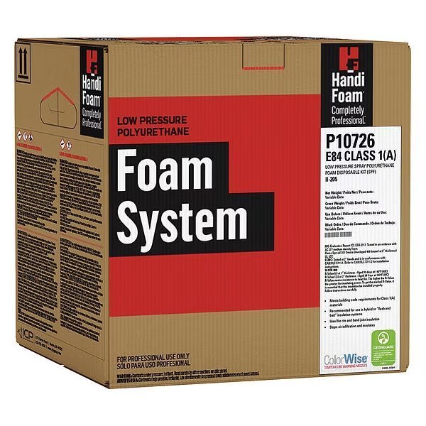Insulation Spray Foam Sealant Kit, 41 lb, Two Cylinders, Cream, 2 Component, Handi-Foam, Mfr#: P12055G