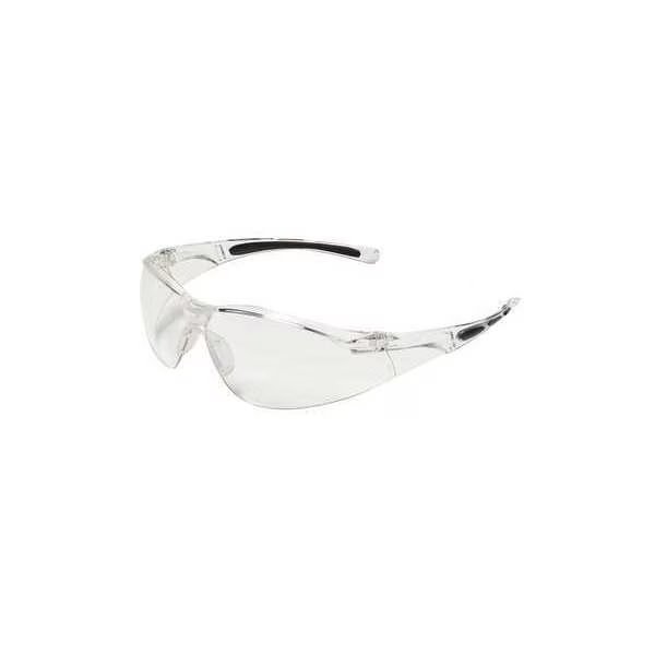 Safety Glasses, A800 Series, Anti-Scratch, Flexible Temple, Clear Half-Frame, Clear Lens, Honeywell Uvex, Mfr#: A800