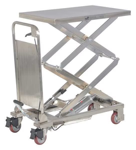 Scissor Lift Table, 220 lb. Cap, 17-1/2"W, 27-1/2"L, EnjoyTool Select, Mfr#: CART-200-D-PSS