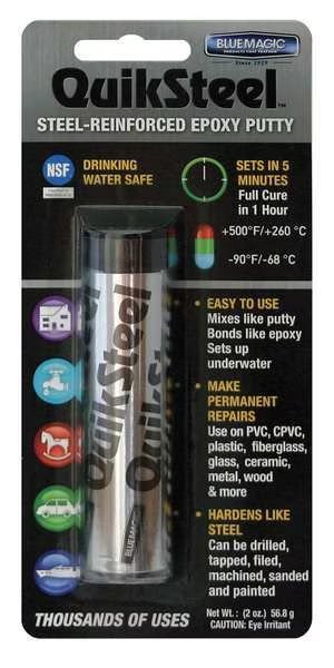 2 oz. Gray Metal Epoxy Putty, Blue Magic, Mfr#: 16002TRI