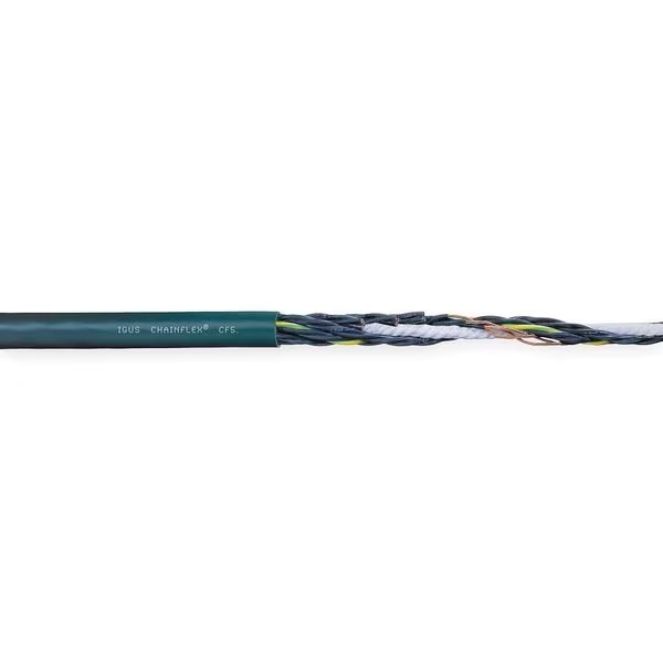 16 AWG 12 Conductor Continuous Flex Control Cable 600V GN, Chainflex, Mfr#: CF5-15-12-25