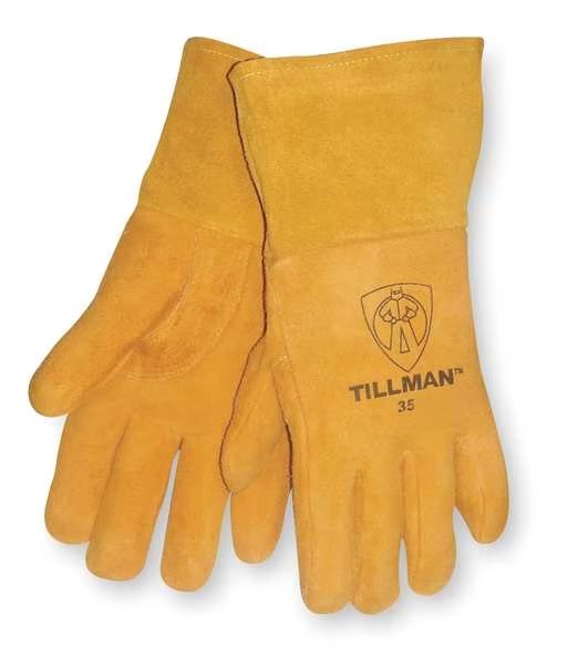 MIG Welding Gloves, Deerskin Palm, XL, PR, Tillman, Mfr#: 35XL