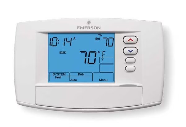 Blue Series 6 Touchscreen Thermostats, 7, 5-1-1 Programs, 4 H 2 C, Hardwired/Battery/Power Stealing, White-Rodgers, Mfr#: 1F95-0680