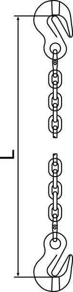 Chain Sling, G120, SGG, Alloy Steel, 5 ft. L, Pewag, Mfr#: 10G120SGG/5
