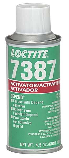 Activator, SF 7387 Series, Light Brown, 4.5 fl oz, Aerosol Can, Loctite, Mfr#: 209714
