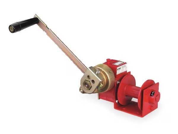 Hand Winch, Worm Gear, w/Brake, 1000 lb., Thern, Mfr#: 4622PB
