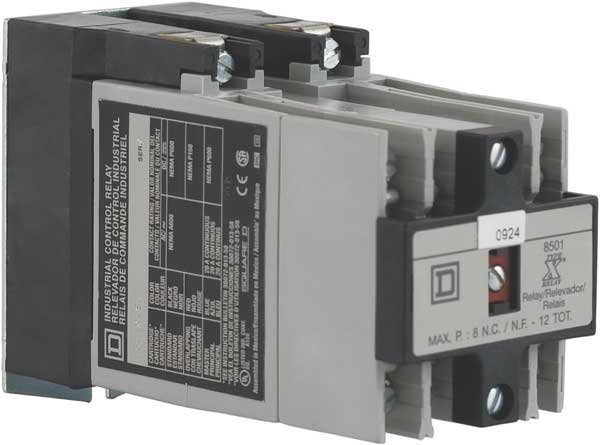 NEMA Control Relay6NO120VAC10A, Square D, Mfr#: 8501XO60V02
