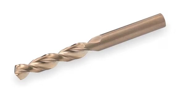 Screw Machine Drill Bit, #19 Size, 135  Degrees Point Angle, Cobalt Steel, Straw/Bronze Finish, Cleveland, Mfr#: C14259