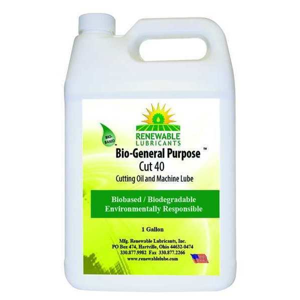Cutting Oil, 1 gal, Bottle, Renewable Lubricants, Mfr#: 86833