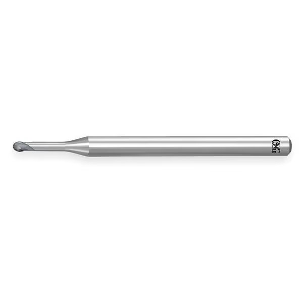 End Mill, Carbide, WXL, 1.0mm, 2 FL, Ball End, Osg, Mfr#: 3111040