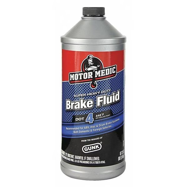 1 qt. DOT 4 Brake Fluid - Plastic Bottle, Motor Medic, Mfr#: M4532