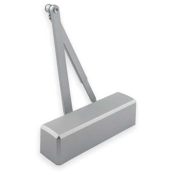 Manual Hydraulic Stanley QDC 300 Door Closer Standard Duty Interior and Exterior, Silver, Dormakaba, Mfr#: QDC311NC689
