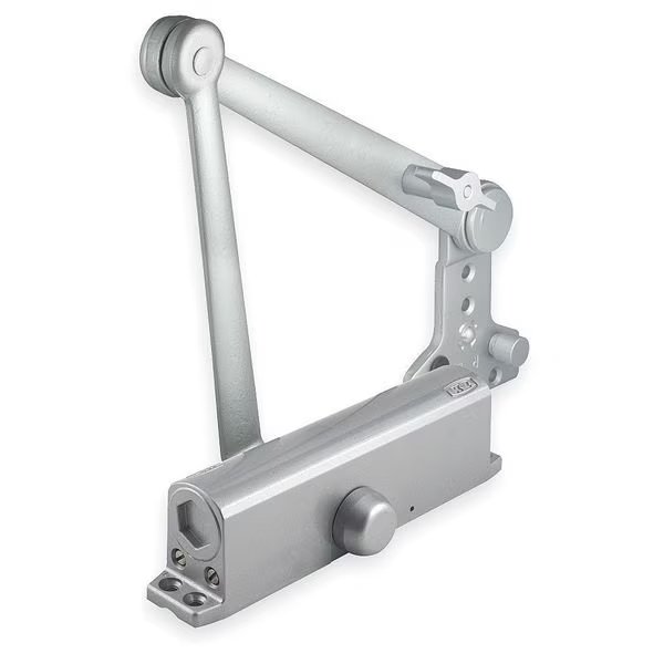 Manual Hydraulic Stanley QDC 300 Door Closer Heavy Duty Interior and Exterior, Silver, Dormakaba, Mfr#: QDC314NC689