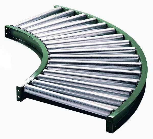 Roller Conveyor, 90 Curve, 36BF, Ashland Conveyor, Mfr#: 10F90KG03B36