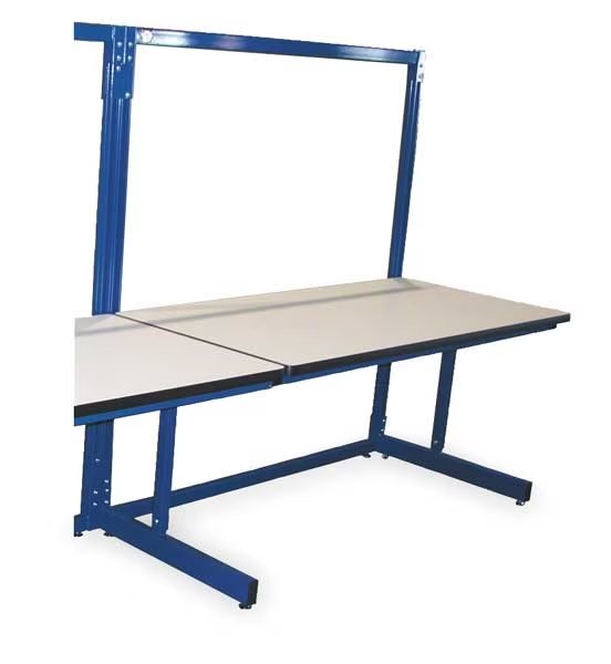 Bolted One Sided Configurable Workstation, Laminate, 72" W, 30" to 36" Height, 750 lb., Cantilever, Pro-Line, Mfr#: B7230SAP