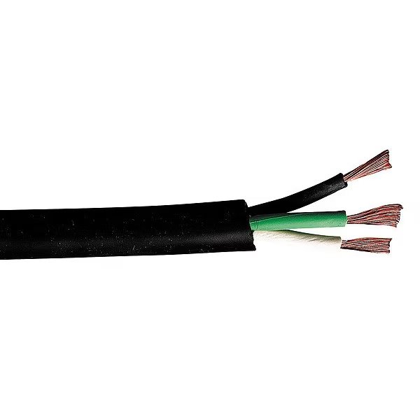 12 AWG 3 Conductor Carolprene Portable Cord 300V 250 ft. BK, Carol, Mfr#: 01380.35T.01