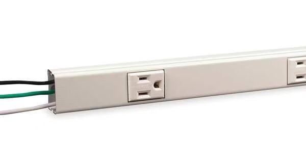 Prewired Raceway, 4 Outlets, 18 In. D, Legrand, Mfr#: NM20GB618