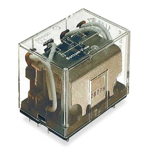 General Purpose Relay, 24V DC Coil Volts, Square, 14 Pin, 4PDT, Omron, Mfr#: LY4-DC24