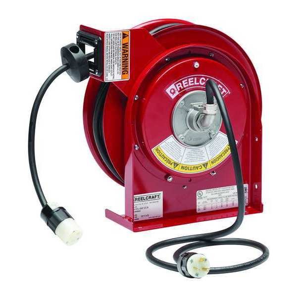 45 ft. 12/3 Extension Cord Reel 20.0 A Amps 1 Outlets 120V AC Voltage, Reelcraft, Mfr#: L 4545 123 3A