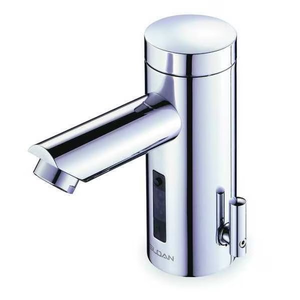 Sensor Single Hole Mount, 1 Hole Straight Spout Bathroom Faucet, Polished chrome, Sloan, Mfr#: EAF250-ISM