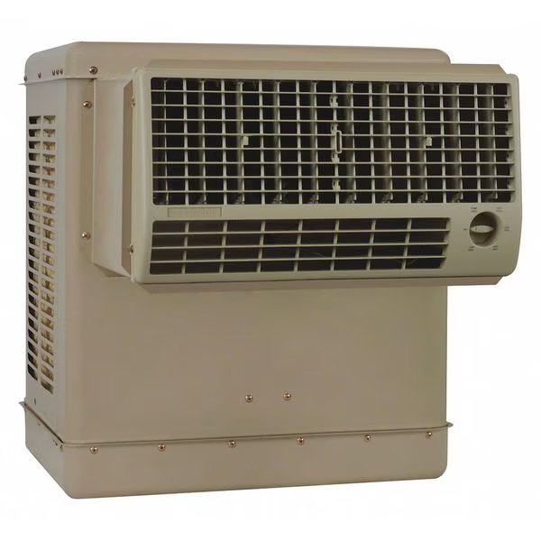 Window Evaporative Cooler 2800 cfm, 400 to 600 sq. ft., 3.6 gal, Essick Air, Mfr#: N28W
