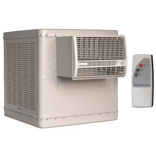 Window Evaporative Cooler 4700 cfm, 1200 to 1600 sq. ft., 9.3 gal, Essick Air, Mfr#: RN50W
