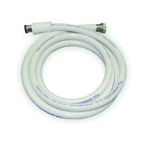 Wall Mount, Shower Hose, White Vinyl, Encore, Mfr#: SS15-Y010-72