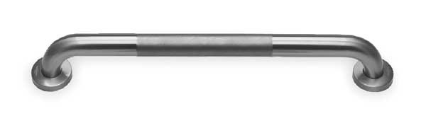 24" L, Duct Mount, Stainless Steel, Grab Bar with Anti-Microbial Coating, Stainless steel, Encore, Mfr#: GBS15-4124-Q