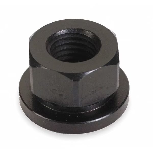 Flange Nut, 5/8"-11, Steel, Not Graded, Black Oxide, 1-1/16 in Hex Wd, 13/16 in Hex Ht, Te-Co, Mfr#: 41606