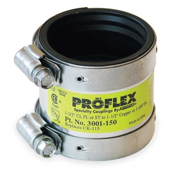 Shielded Coupling, For Pipe Size 1-1/2", EnjoyTool Select, Mfr#: 3001-150