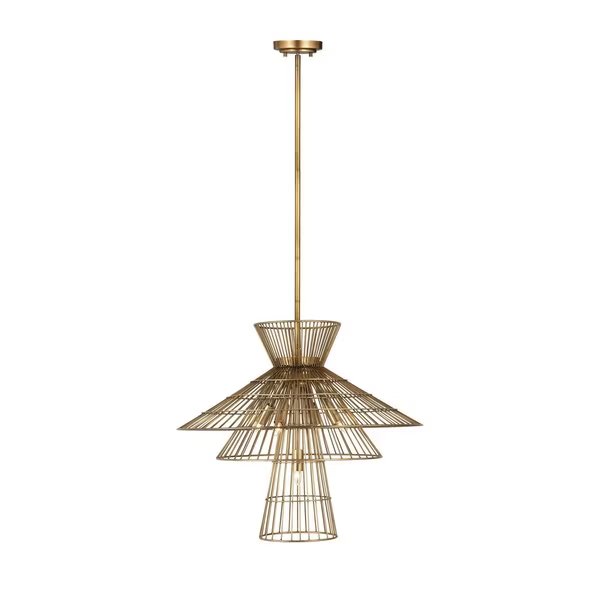 Alito 6 Light Chandelier, Rubbed Brass & Rubbed Brass, Z-Lite, Mfr#: 6015-6RB