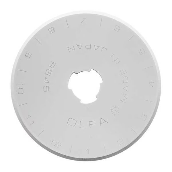 Rotary Straight Blade, 45mm W, PK10, Olfa, Mfr#: RB45-10