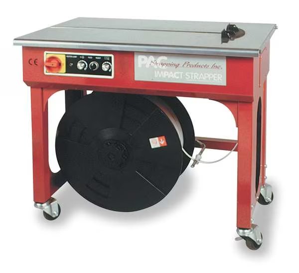 Strapping Machine, Table Top, Semiautomatc, Pac Strapping Products, Mfr#: IMPACT STRAPPER