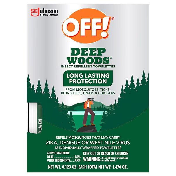 Insect Repellent, 25 per. DEET, PK12, Off, Mfr#: 611072