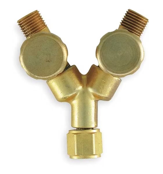 Two Hose Manifold, Y Shaped, For Oxygen, Miller Electric, Mfr#: NE135B