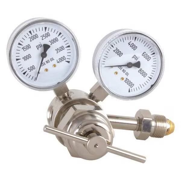 Specialty Gas Regulator, Single Stage, CGA-580, 0 to 4000 psi, Use With: Non-Corrosive Inert, Smith Equipment, Mfr#: 826-0009
