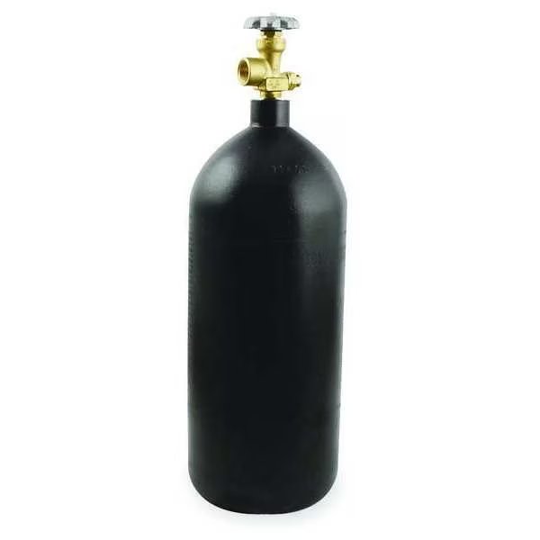 Empty Fuel Cylinder, Nitrogen, 40 cu ft, CGA 580, 22 1/2 in H, Uniweld, Mfr#: N40