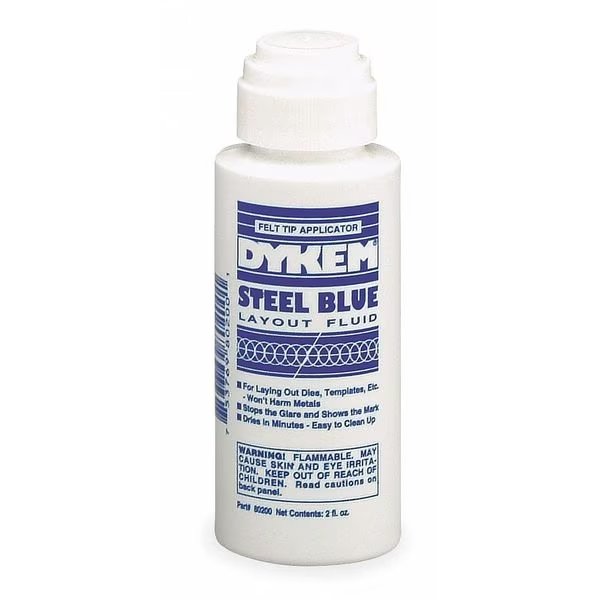 Layout Fluid, Steel Blue, 2 oz., Dykem, Mfr#: 80200