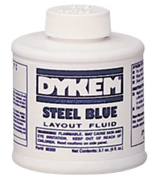 Layout Fluid, Steel Blue, 4 Oz, Dykem, Mfr#: 80300