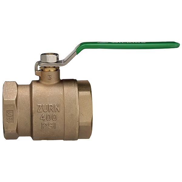 Manual 2-Way Ball Valve, NPT, Bronze, Zurn, Mfr#: 112-850TXL
