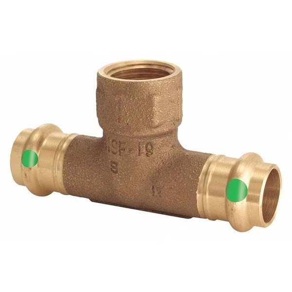 Viega ProPress tee, 1-1/2" x 1-1/2" x 3/4", Viega, Mfr#: 79785
