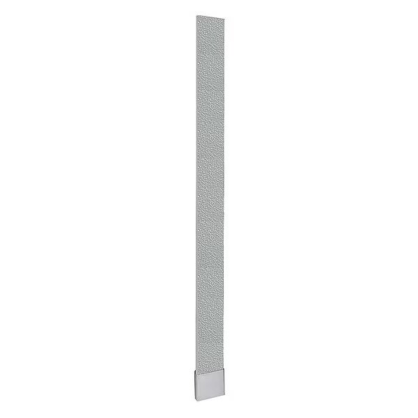 82" x 7" OHB Partition Pilaster, Polymer, Gray, Asi Global Partitions, Mfr#: 40-90870753-9200