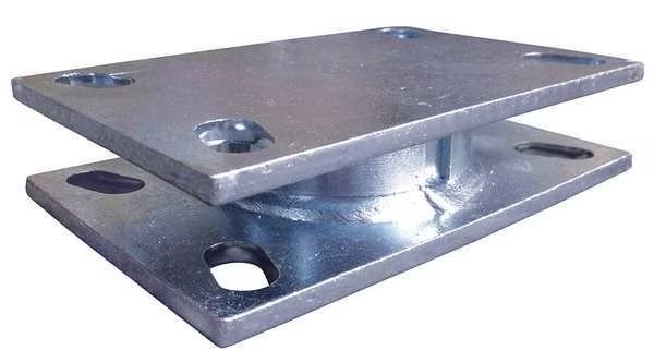 1500 lb. Capacity Steel Turntable Swivel Section 4-1/2" x 6-1/2" Plate, Rwm, Mfr#: T65-42RT