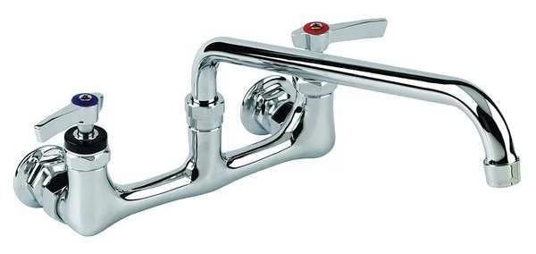 Manual, 8" Mount, Commercial 2 Hole Straight Kitchen Faucet, Encore, Mfr#: KL54-8012