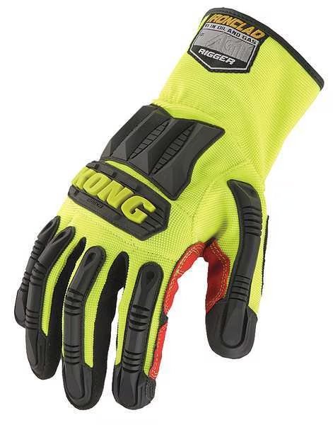 Mechanics Gloves, S, Lime/Black, Spandex, Kong, Mfr#: KRIG-02-S