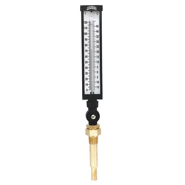 Thermometer, Analog, 0 to120 deg, 3/4in NPT, Winters, Mfr#: TIM102LF.