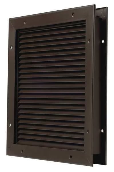 Louver, No Vision, Dk Bronze, 24 x 12, National Guard, Mfr#: L-700-BFDKB-24x12