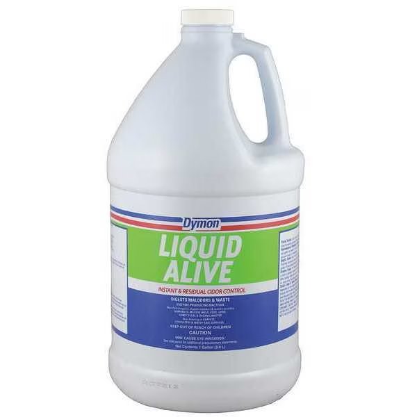 Liquid Alive Odor Eliminator, Jug, 1 Gal, Ready to Use Liquid, 4 Pack, Dymon, Mfr#: 33601